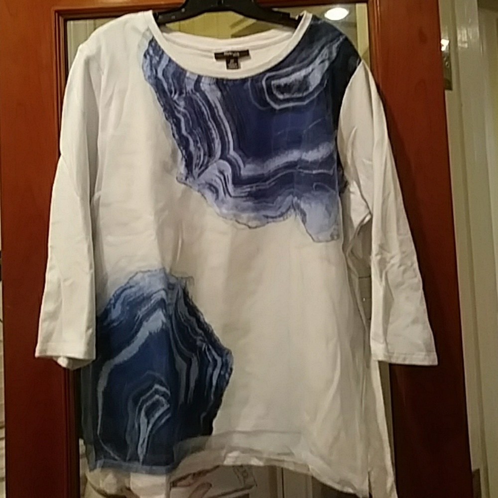 Sheer Mesh Flowing layered Top